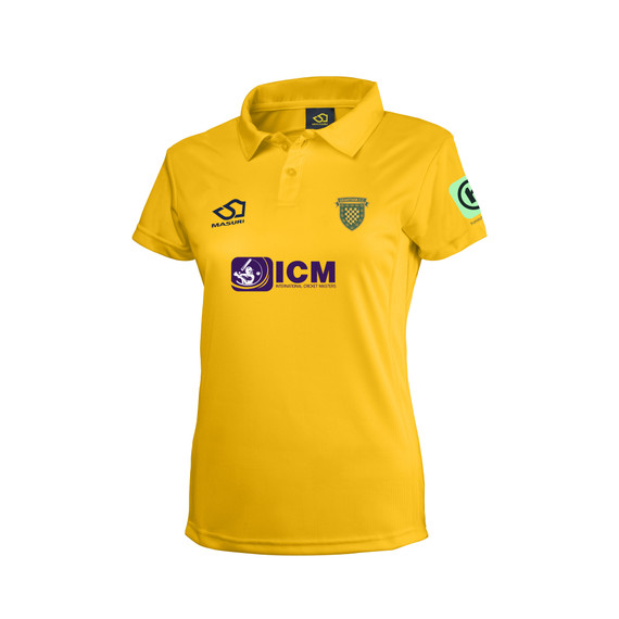 Women's Short Sleeve Coloured Cricket Shirt-GRANCC