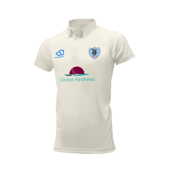 Junior Short Sleeve Cricket Shirt-NOBOUND