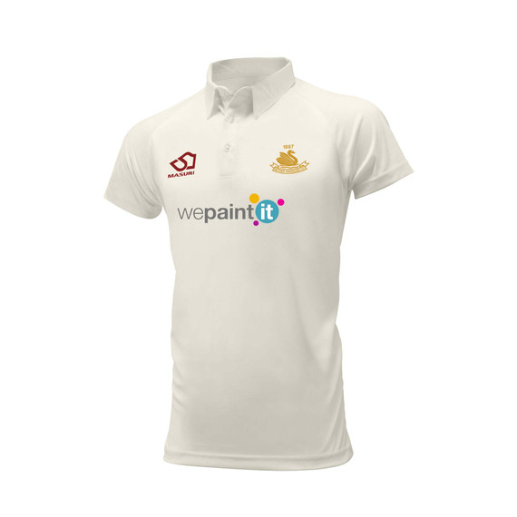 Junior Short Sleeve Cricket Shirt-NETHER