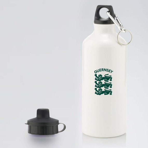 Aluminium Water Bottle with 2 Cap Styles-GUERC