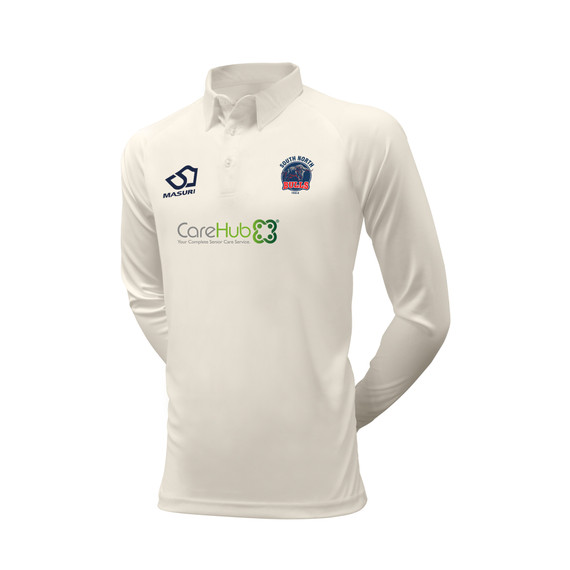 Junior Long Sleeve Cricket Shirt (Senior Sizing Only)-SNCC