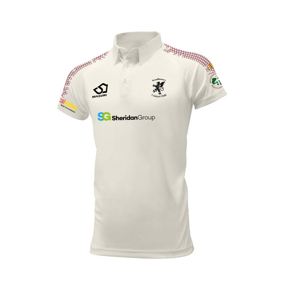 Mens Short Sleeve Cricket Shirt - Junior Sponsors -WDHCC