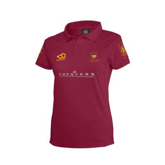 Women's Short Sleeve Coloured Cricket Shirt-EVERCC