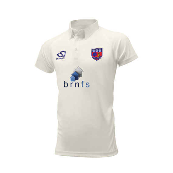 Junior Short Sleeve Cricket Shirt Sponsor-NORLEE