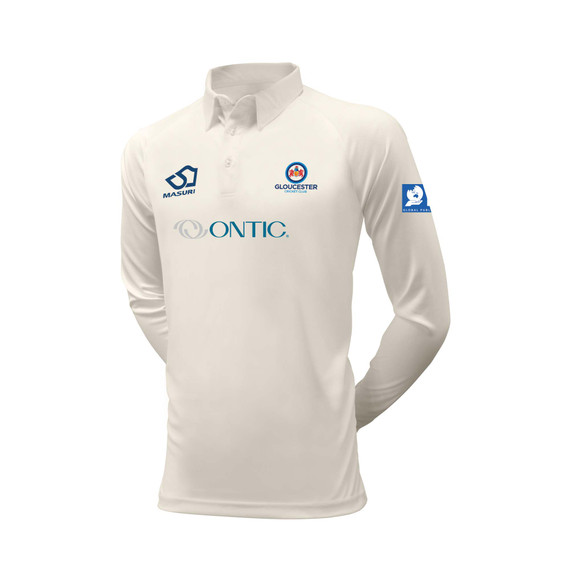 Long Sleeve Cricket Shirt-GLOUCC