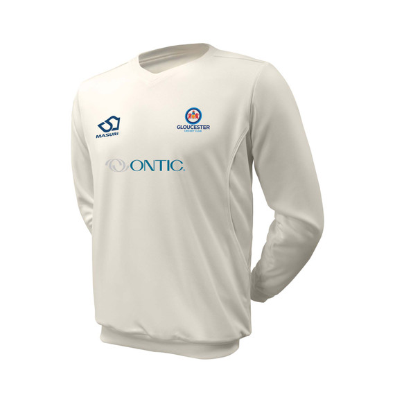 Long Sleeve Cricket Slipover -GLOUCC