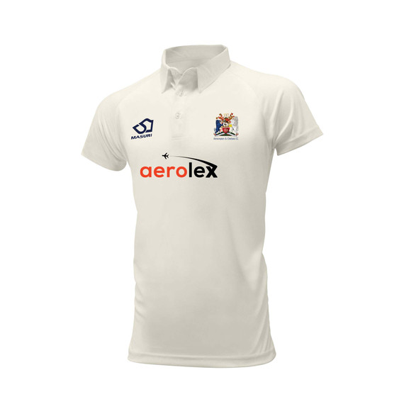 Junior Short Sleeve Cricket Shirt-KENCHEL