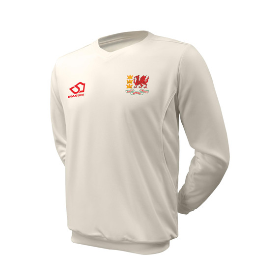 Long Sleeve Cricket Slipover -WSENIOR