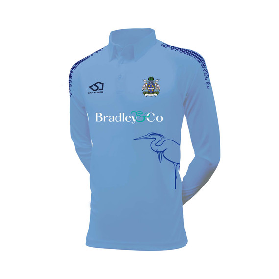 Junior Long Sleeve Coloured Cricket Shirt-WSBCC