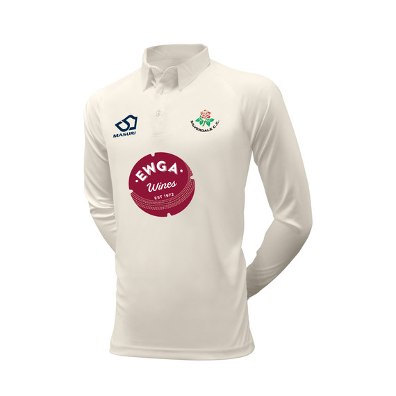 Long Sleeve Cricket Shirt-SILV