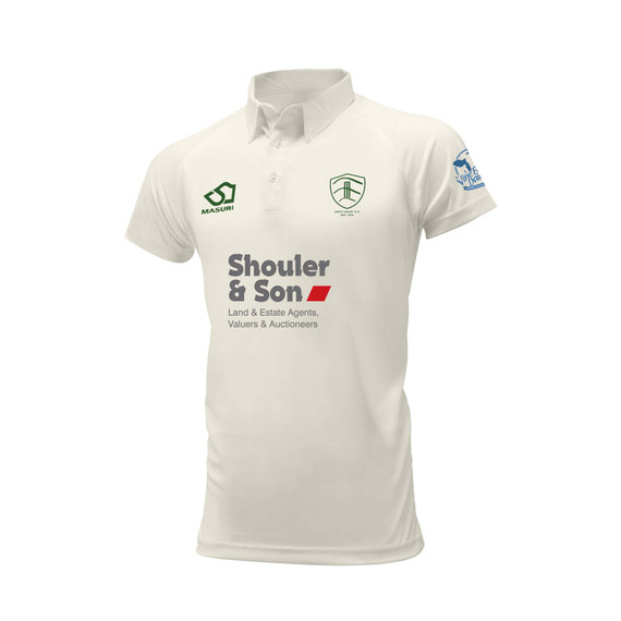 Mens Short Sleeve Cricket Shirt-GRDBCC