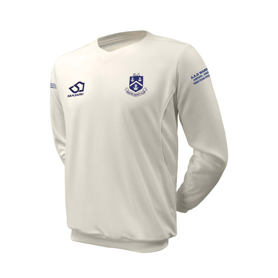 Junior Long Sleeve Cricket Slipover -KINGTCC