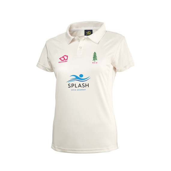 Women's Short Sleeve Cricket Shirt-ALNECC