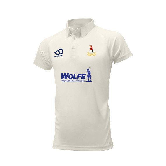 Junior Short Sleeve Cricket Shirt-WESTHCC