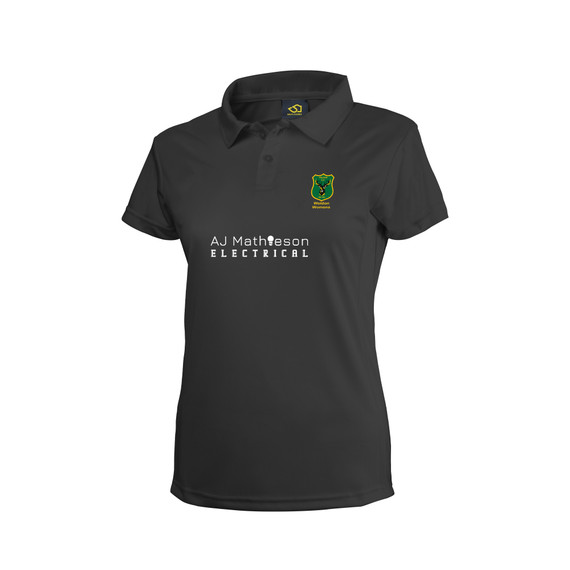 Women's Black Short Sleeve Playing Shirt-WELROUND