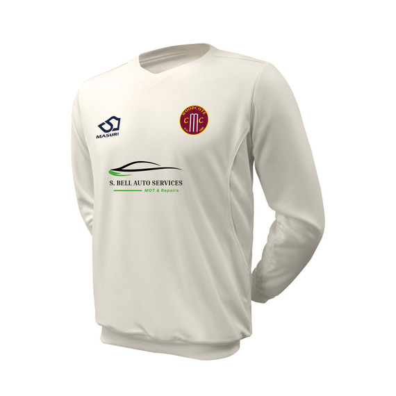 Junior Long Sleeve Cricket Slipover -WODCTE