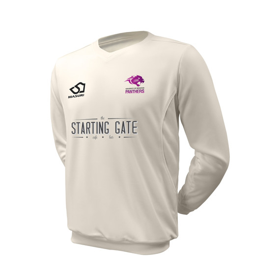 Junior Long Sleeve Cricket Slipover -BRIU