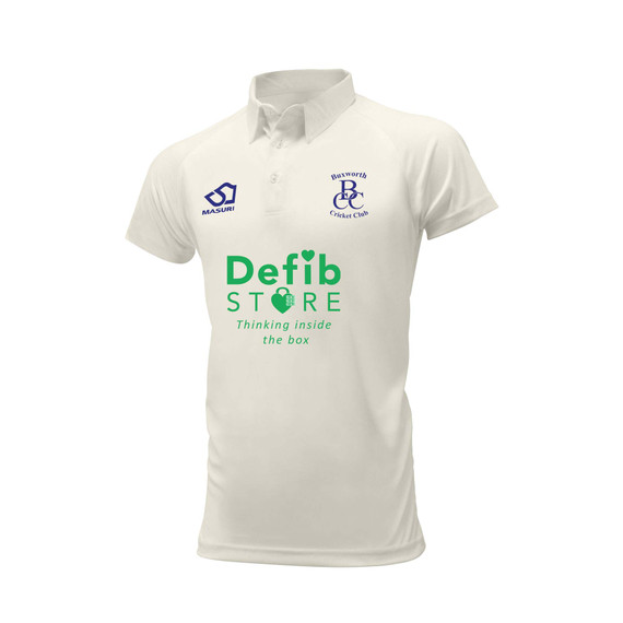 Mens Short Sleeve Cricket Shirt-BUXWORTH