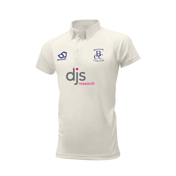 Junior Short Sleeve Cricket Shirt-BUXWORTH