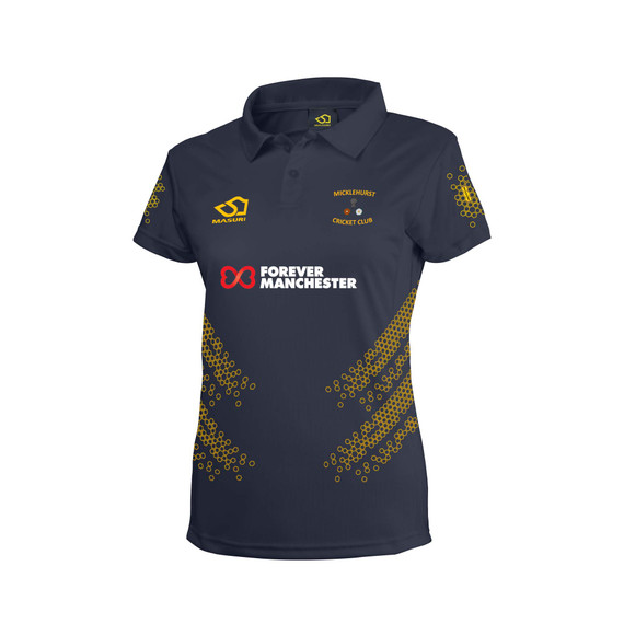 Women's Short Sleeve Coloured Cricket Shirt-MICKLEH