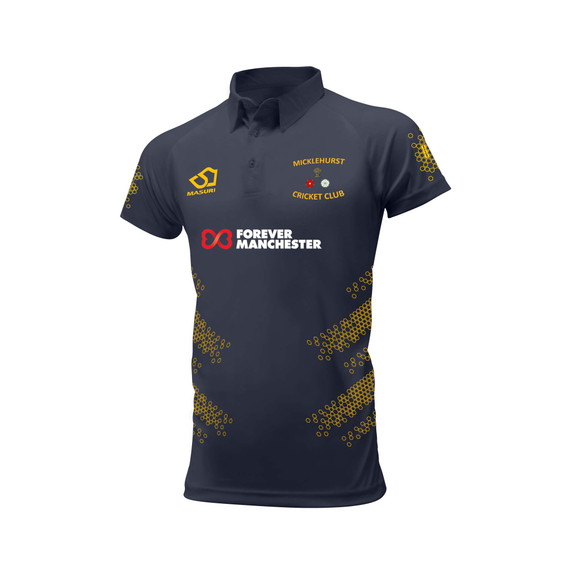 Mens Short Sleeve Coloured Cricket Shirt -MICKLEH1