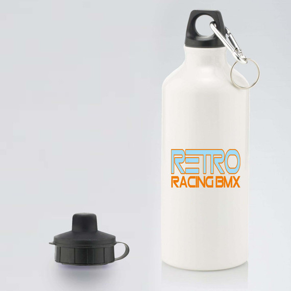 Aluminium Water Bottle with 2 Cap Styles-RETRO