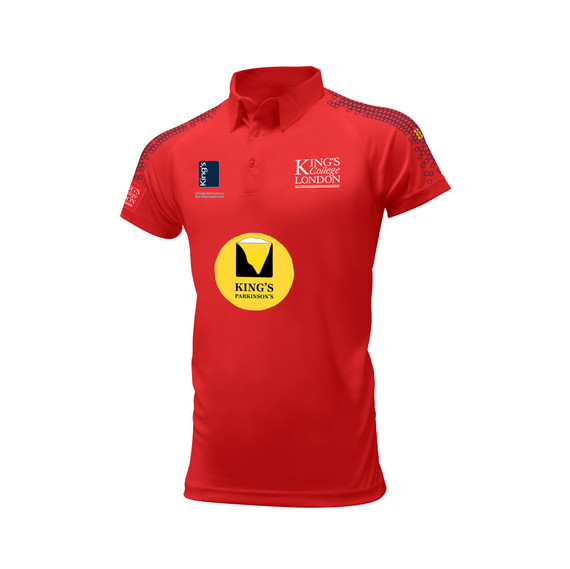 Junior Short Sleeve Coloured Cricket Shirt - Red-KNGCOL