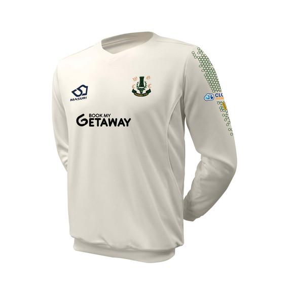Junior Long Sleeve Cricket Slipover -WGCC