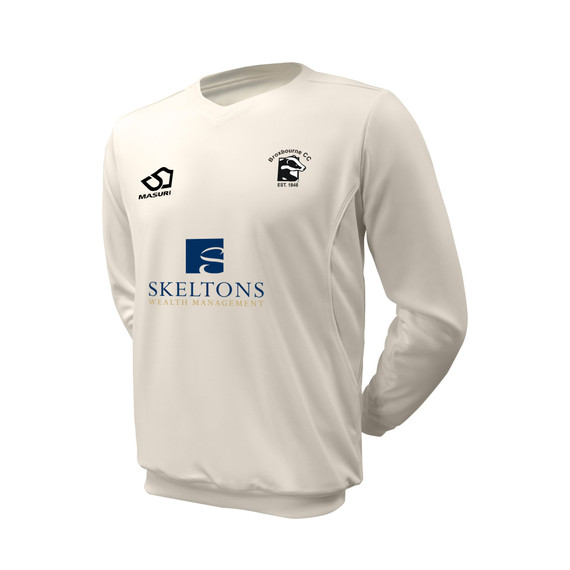 Junior Long Sleeve Cricket Slipover -BROX