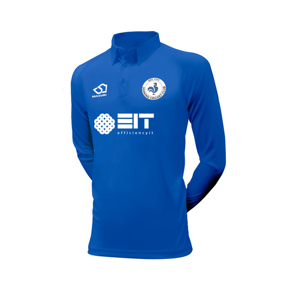 Mens Long Sleeve Coloured Cricket Shirt -DORK
