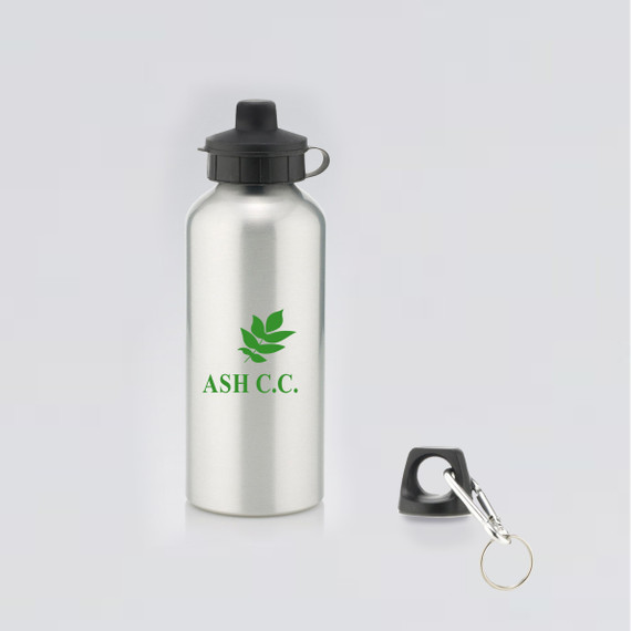Aluminium Water Bottle with 2 Cap Styles-ASHCCC