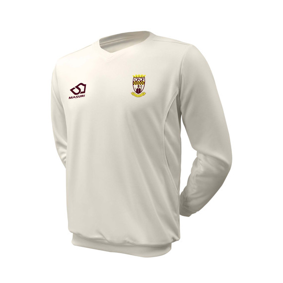 Junior Long Sleeve Cricket Slipover -PNKCC
