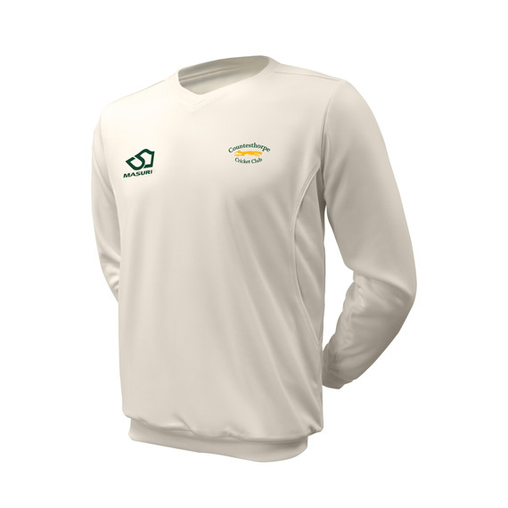 Junior Long Sleeve Cricket Slipover -COUNT