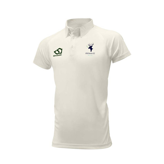 Junior Short Sleeve Cricket Shirt-OLDRCC