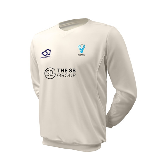 Long Sleeve Cricket Slipover -BRACK