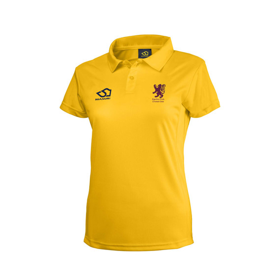 Ladies Short Sleeve Yellow Polo/Playing Shirt-EGPARK