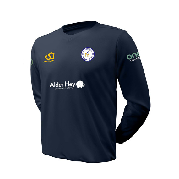 Junior Long Sleeve Coloured Playing Sweater  -WHITEF