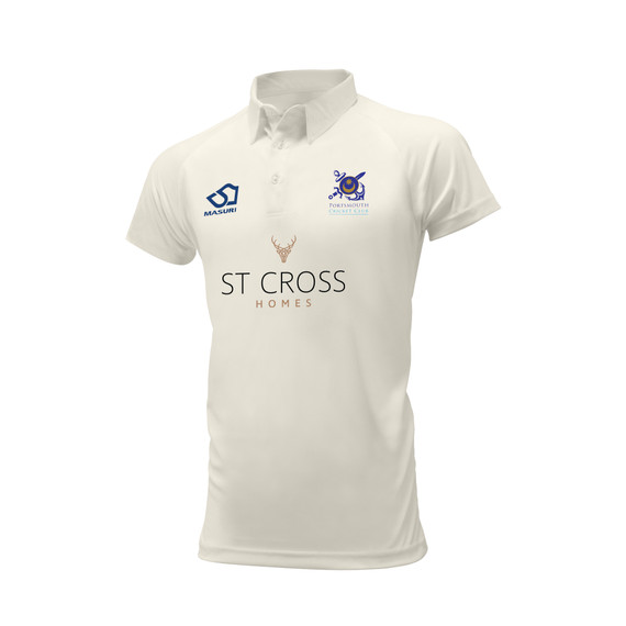 1st XI Mens Short Sleeve Cricket Shirt-PORTCC