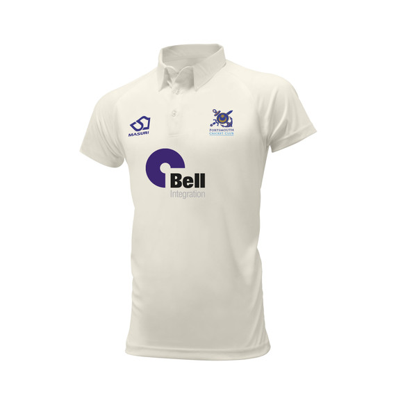 Mens Short Sleeve Cricket Shirt-PORTCC