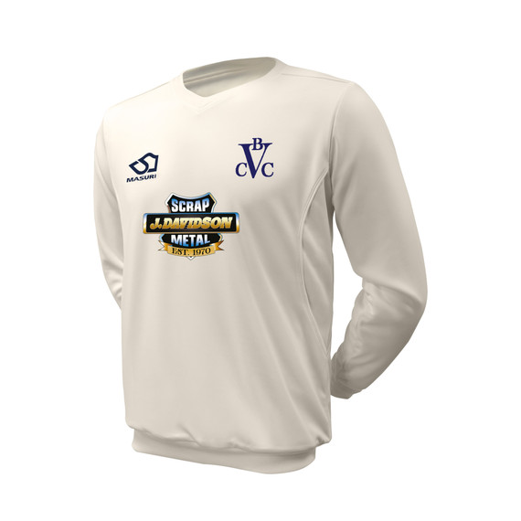 Junior Long Sleeve Cricket Slipover -BOWVCC