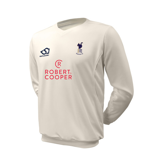 Junior Long Sleeve Cricket Slipover -EASTCC