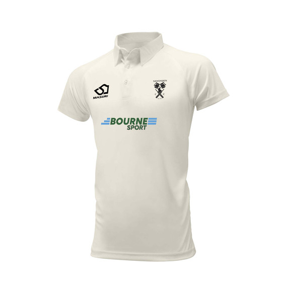 Junior Short Sleeve Cricket Shirt-NEWCC