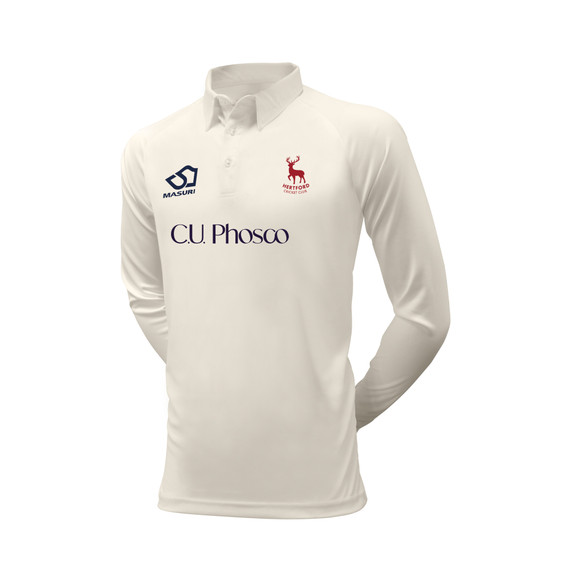 Long Sleeve Cricket Shirt-HERTFDBUNDLE