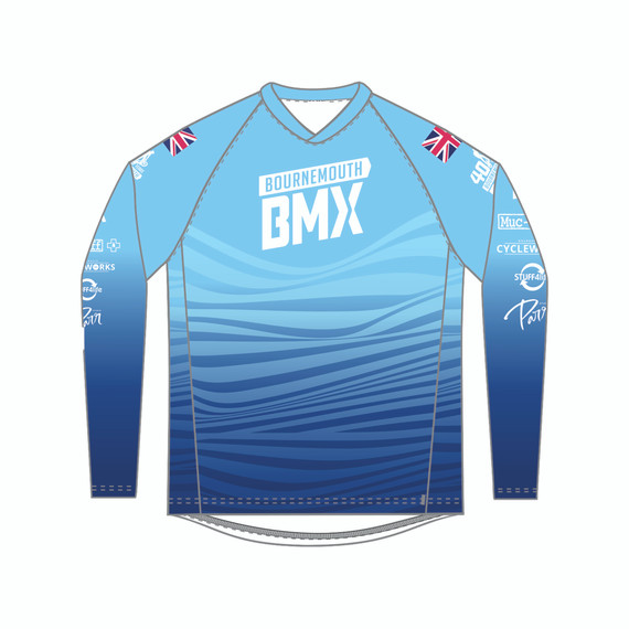 Senior Bournemouth BMX Shirt - DEEP SEA-BBMX