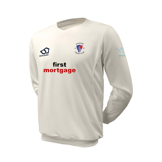 Junior Long Sleeve Cricket Slipover -WKCC
