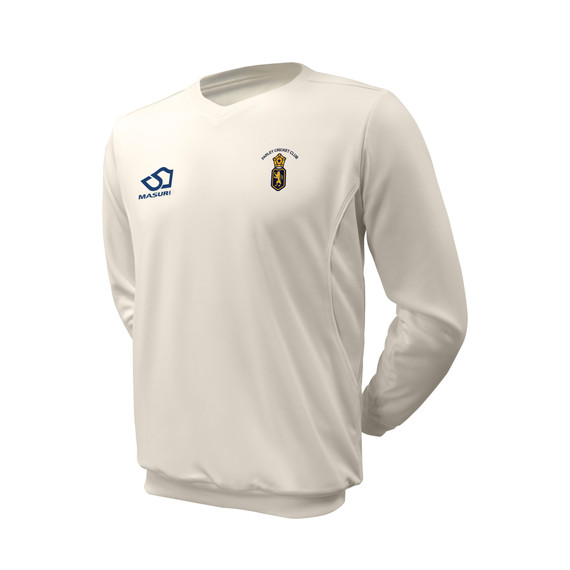 Junior Long Sleeve Cricket Slipover -PARLEY