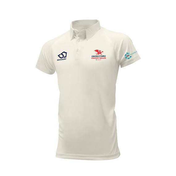Junior Short Sleeve Cricket Shirt-WALESSOUTH