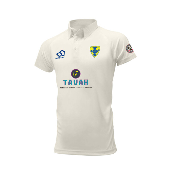Junior Short Sleeve Cricket Shirt-ALBANSCC