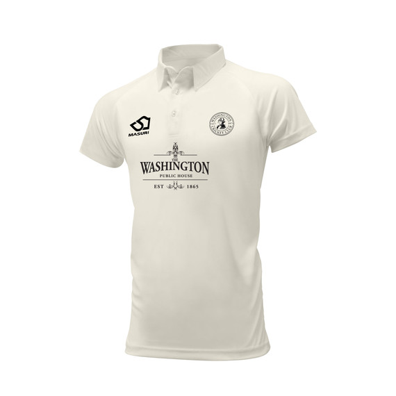 Mens Short Sleeve Cricket Shirt-WASHCC