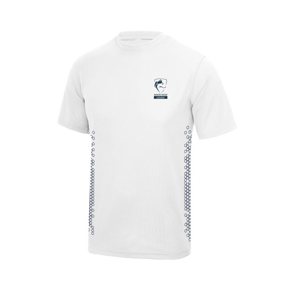 Mens White Active Training Tee-WTWFC